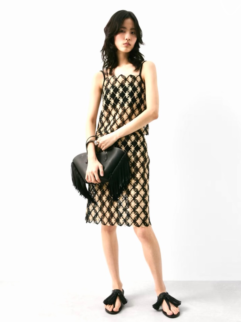 NWT H&M CROCHET-LOOK SKIRT